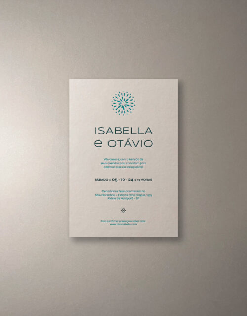 Convite de casamento Isabella